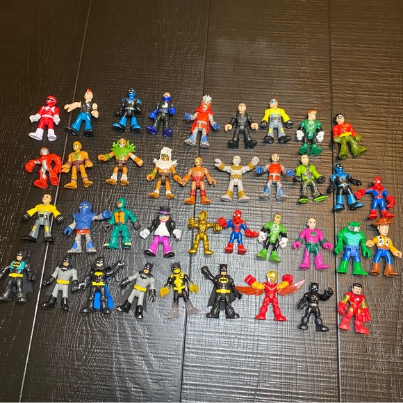 Fisher-Price Other - Imaginext Fisher Price DC Comic Marvel Mixed Lot Figures 38 Piece